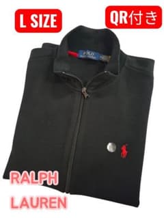 RALPH LAUREN ブラック トレーナー Lサイズ QR付き - メルカリ
