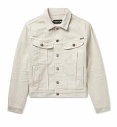 TOM FORD クリーム デニムジャケット L TOM FORD クリーム デニムジャケット L - メルカリ