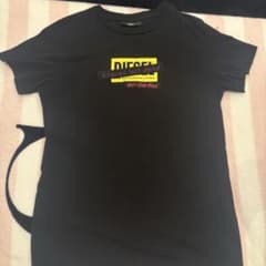 DIESEL ロゴプリント 半袖Tシャツ ブラック 平成ギャル クロップドのサムネイル