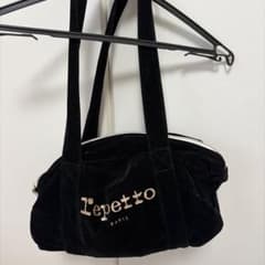 mei様専用Repetto ベロア レッスンバッグ ブラック(2点セット)のサムネイル