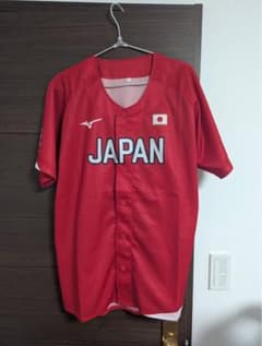 【ミズノ】女子ソフトボール日本代表 レプリカユニフォーム 赤 フリーサイズのサムネイル