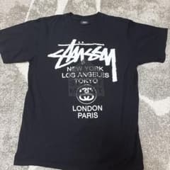 Stussy ワールドツアー 半袖Tシャツ ブラック Mのサムネイル