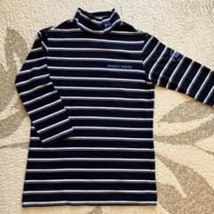 PEARLY GATES ホワイト タートルネックシャツ PEARLY GATES タートルネックシャツ ネイビー/ホワイト - メルカリ