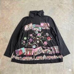トクコプルミエヴォル　ノースリーブチュニックパリ柄 美品✨トクコプルミエヴォル チュニック 9号 パリ風景柄 襟つき - メルカリ