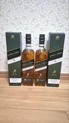 ジョニーウォーカー グリーンラベル 15年 700ml 2本セット 箱あり