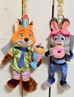 お顔厳選 ズートピア 10周年 キーチェーン ニック ジュディ ディズニー