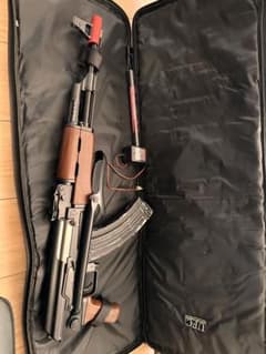 東京マルイ 電動ガン AK47S サバゲーに　バッテリー新品　充電器　バック付のサムネイル