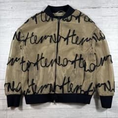 HERNO ヘルノ メッシュブルゾン ロゴ 総柄 シアー ジャケット 40 