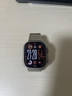 Apple Watch Ultra シルバー ナイロンバンド オレンジのサムネイル