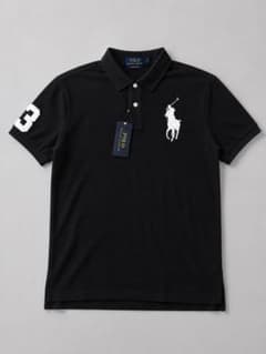 Polo Ralph Lauren ブラック ポロシャツ 新品タグ付き - メルカリ