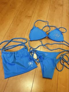 ⭐️新品同様⭐️ ベストボディジャパン公式水着 サックスブルー　Mサイズ ベストボディジャパン 公式ビキニ BBJ ブルー - メルカリ
