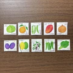 日本の古切手 野菜・くだもの その3 10枚 - メルカリ