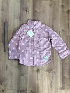 BeBe noeil 水玉模様 長袖シャツ ピンク　 110cmのサムネイル