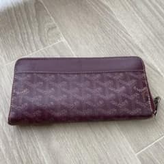 GOYARD ゴヤール 長財布 ブラウン 訳あり ファスナー難あり - メルカリ