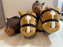 競馬馬ぬいぐるみ4体セットのサムネイル