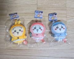 치이카와 벌레 토끼 시가 한정 닌자 봉제인형 닌자 마스코트 세트