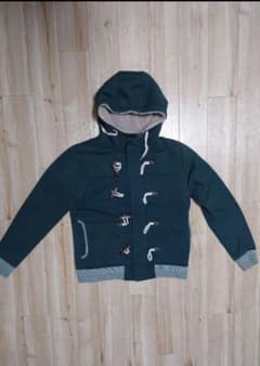 緑色ダッフルコート　パーカーのサムネイル