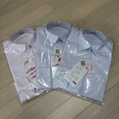 長袖シャツセット（ピンク・水色）三枚セットのサムネイル