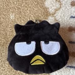 サンリオ　バツ丸くん　黒いぬいぐるみポーチのサムネイル