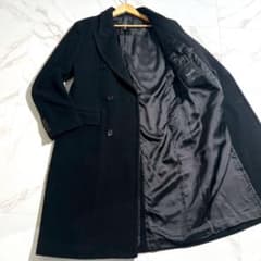 hevo イーヴォ ダブルブレスト チェスターコート 48 ネイビー ロング hevo イーヴォ ダブルブレスト チェスターコート 48 ネイビー ロング