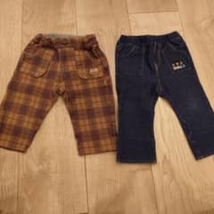 MIKIHOUSE　ベビー用パンツ2点セット（サイズ80）のサムネイル