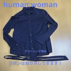 ヒューマンウーマン ドット柄 ブラウス！