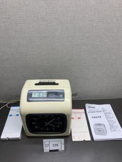 出品No.226 タイムレコーダ　BX6100 中古　簡易整備済　リボン濃 出品No.226 タイムレコーダ BX6100 中古 簡易整備済 リボン濃 - メルカリ