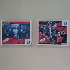 ペルソナ5オリジナルラベル缶 ステッカー ジョーカー ワンダー 主人公