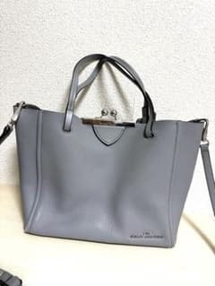 MARC JACOBS グレー ジュ 2wayハンドバッグ マークジェイコブス MARC JACOBSミニ トート 2wayバッグ グレー - メルカリ
