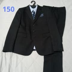150 男の子 フォーマルスーツ 卒服 卒業式 キッズ 黒 キャサリン