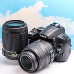 ⭐️元箱付き⭐️ Nikon D5000　ダブルレンズ　スマホ転送　一眼レフ　大人気 ニコン Nikon D5000 スマホに転送OK⭐️自撮り可⭐️ダブルレンズ