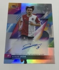 Topps Finest 우에다 아키세 친필 사인 카드 페이에놀트, 일본 대표