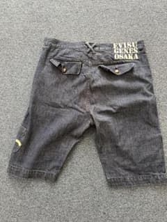 EVISU ダークグレー ショートパンツ - メルカリ
