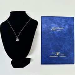 鑑別書付き】天然ブルースピネル 0.25c ネックレス pt850 - メルカリ