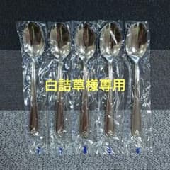 F①ラッキーウッド マリエッタ・リボンハート デザートスプーン 5本