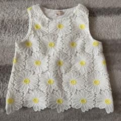 petit main デイジー刺繍 ノースリーブ トップスのサムネイル