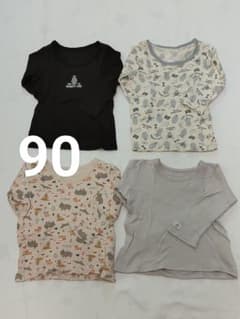 子ども服 長袖シャツ 4点セット まとめ売り 90cm 【132】