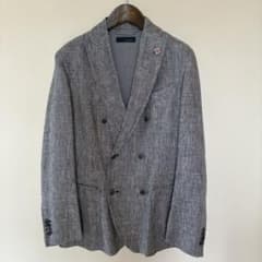 LARDINI ラルディーニ グレンチェック ダブルジャケット 44 - メルカリ