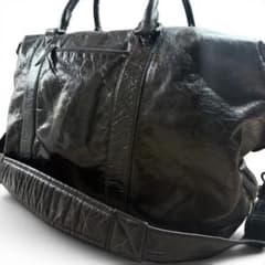 DKNY レザーボストンバッグ ブラック 大容量 ショルダーバッグ　Y2K DKNY レザーボストンバッグ ブラック 大容量 ショルダーバッグ Y2K