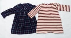 無印良品★ワンピース　チュニック　100センチ　まとめ売りのサムネイル