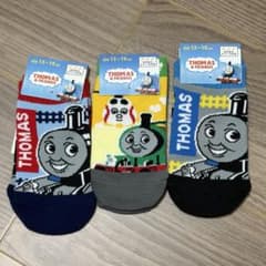 きかんしゃトーマス キッズ靴下 3足セット 13-19cmのサムネイル