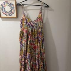 花柄 キャミソールワンピース ロング丈のサムネイル