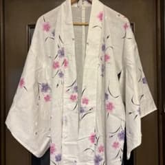 Thumbnail of 花柄 浴衣 白地 ピンク 紫