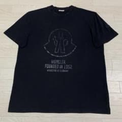 美品〕モンクレール プリントロゴ ブラック XXL Tシャツ 5S609 - メルカリ