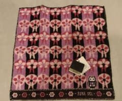 ANNA SUI 花とフクロウデザインハンカチのサムネイル