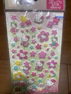 ハローキティ 桜ぷっくりシール　2011年未開封のサムネイル