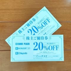 【最新】チヨダ 株主優待券 20%割引券 2枚