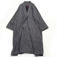 ヤントル 19AW ショールカラージャガード袈裟コート M オーバーサイズ ヤントル 19AW ショールカラージャガード袈裟コート M オーバーサイズ
