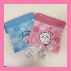 ちいかわ くら寿司 コラボ 巾着 缶バッジ セットのサムネイル