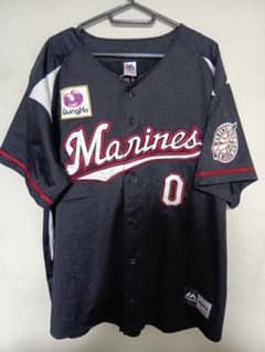 千葉ロッテマリーンズ ビジターユニフォーム 荻野貴司選手 XLサイズ 千葉ロッテマリーンズ ビジターユニフォーム 荻野貴司選手 XL